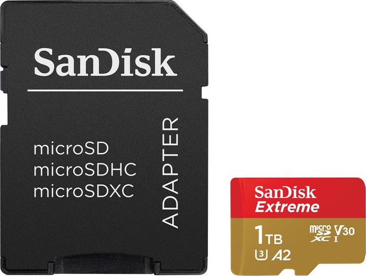 Productafbeelding SanDisk Extreme UHS-I V30 (1000 GB, microSDXC, U3, UHS-I)