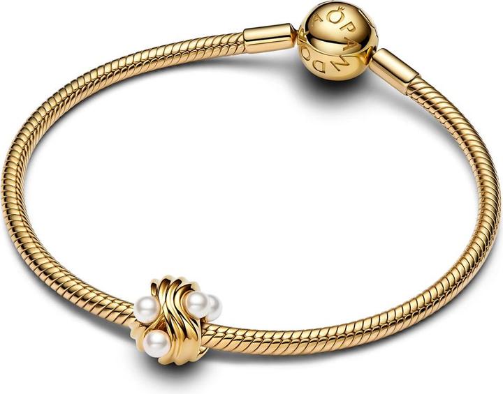 Image du produit Pandora Charme de vagues abstraites (Plaqué or, Acier inoxydable)