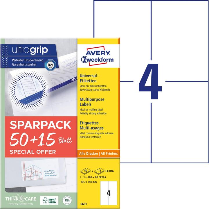 Actual product image Avery Universal-Etiketten