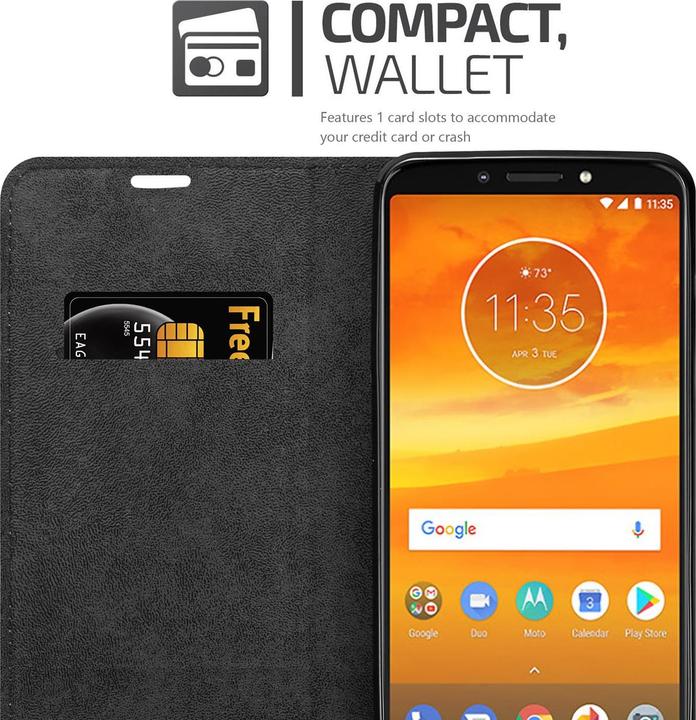 Produktbild Cadorabo Book Invisible Magnet Cover (Motorola Moto E5 Plus)
