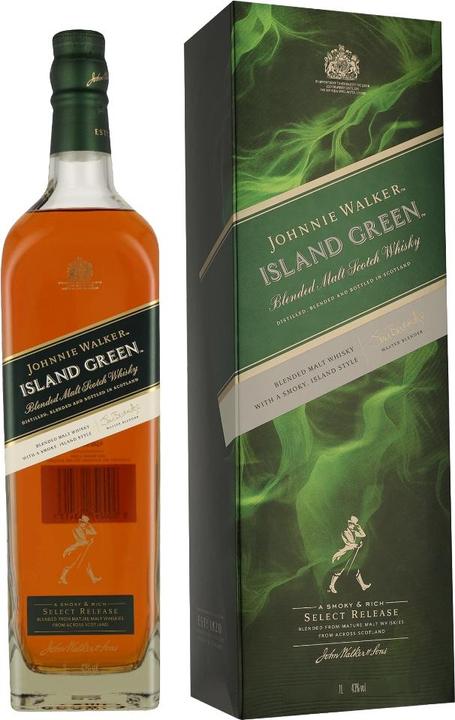Produktbild Johnnie Walker ISLAND GREEN Blended Malt Scotch Whisky Select Release 43% Vol. 1l in Geschenkbox (Blended Malt Whisky)