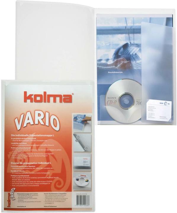 Produktbild Kolma Präsentationsmappe Vario A4 L farblos (A4, 1 x)