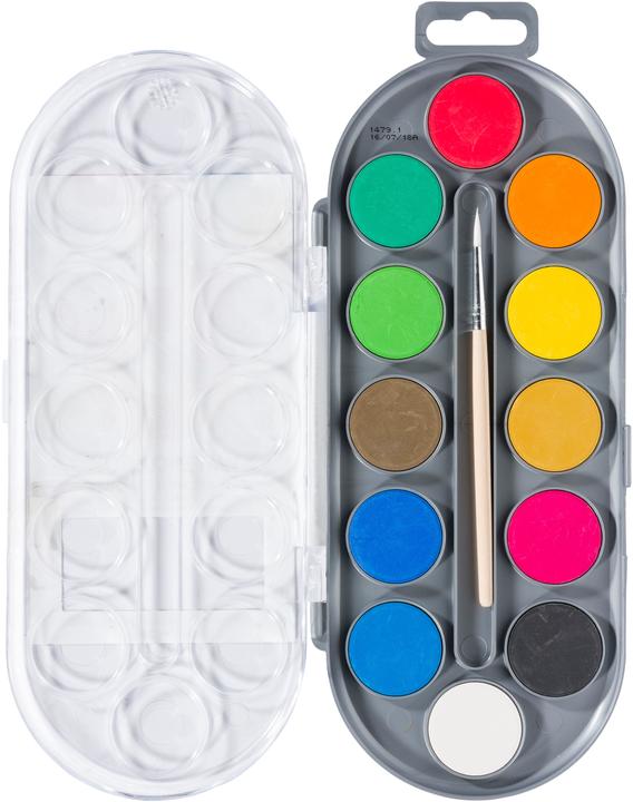 Produktbild Bruynzeel Kinder-Aquarell (Mehrfarbig, Dunkelblau, Gelb, Dunkelgrün, Grün, Blau, 1000 ml)