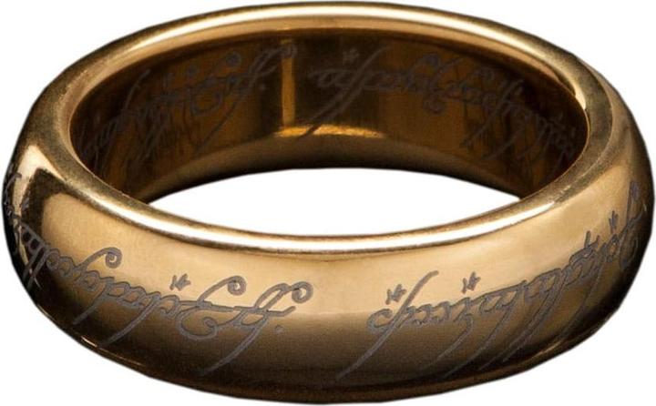 Actual product image Weta Workshop Le Seigneur des Anneaux bague tungstène Anneau Unique (plaqué or) Taille 12 (12, 750/18 K Gold)