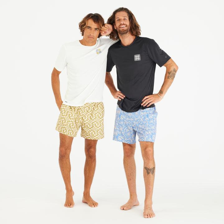 Image du produit Olaian T-shirt de surf manches courtes UPF50+ Homme - Blackflower noir (S)