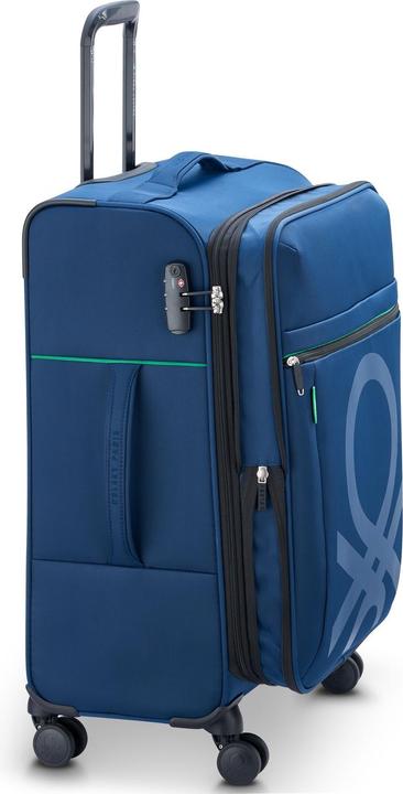 Produktbild Delsey Paris x United Colors of Benetton Color Block 4 Rollen Kabinentrolley S 55 cm mit Dehnfalte (77 l, Handgepäck (bis 50l))