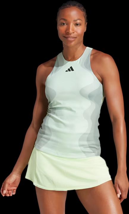 Image du produit adidas Tennis Heat Rdy Pro Y-Tank Top Argent Vert Femme (L)