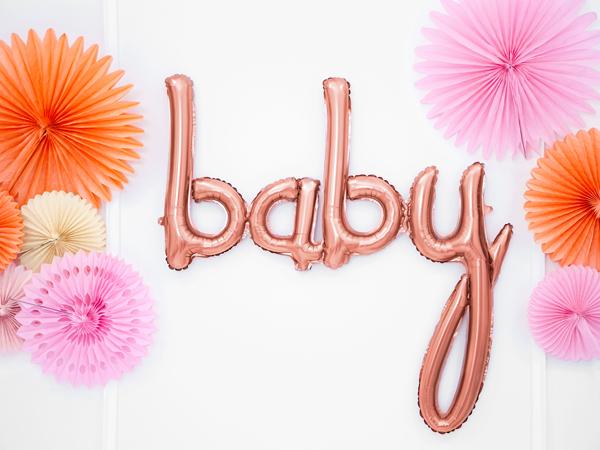 Produktbild Partydeco Baby Ballon in Rose Gold (1 x)