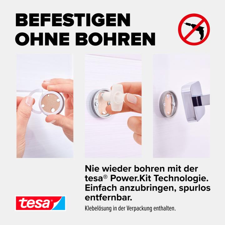 Produktbild tesa ELEGAANT Kosmetikabfalleimer inkl. Klebelösung ohne Bohren (10 l)