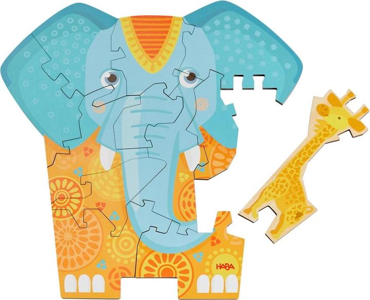 Produktbild Haba Puzzle 2in1 Elefant 12 Teile (12 Teile)