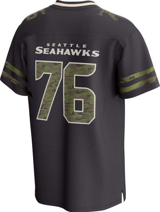Actual product image Fanatics Seattle Seahawks NFL Supporters Jersey schwarz wood - XXL (XXL)