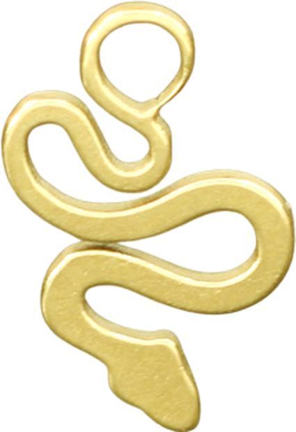 Star Piercing Anhänger vergoldet Schlange Basic (ohne Messing, Chirurgenstahl 316L)