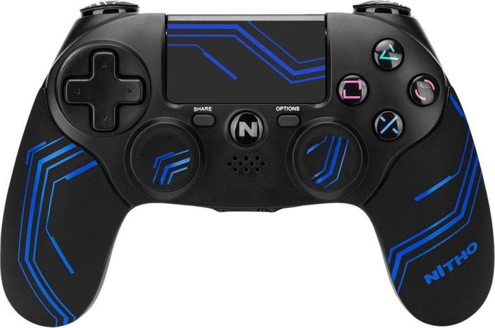 Actual product image Nitho Controller Adonis Wireless Glow schw./blue PS4/NS/PC (PC, PS4, Android, iOS)