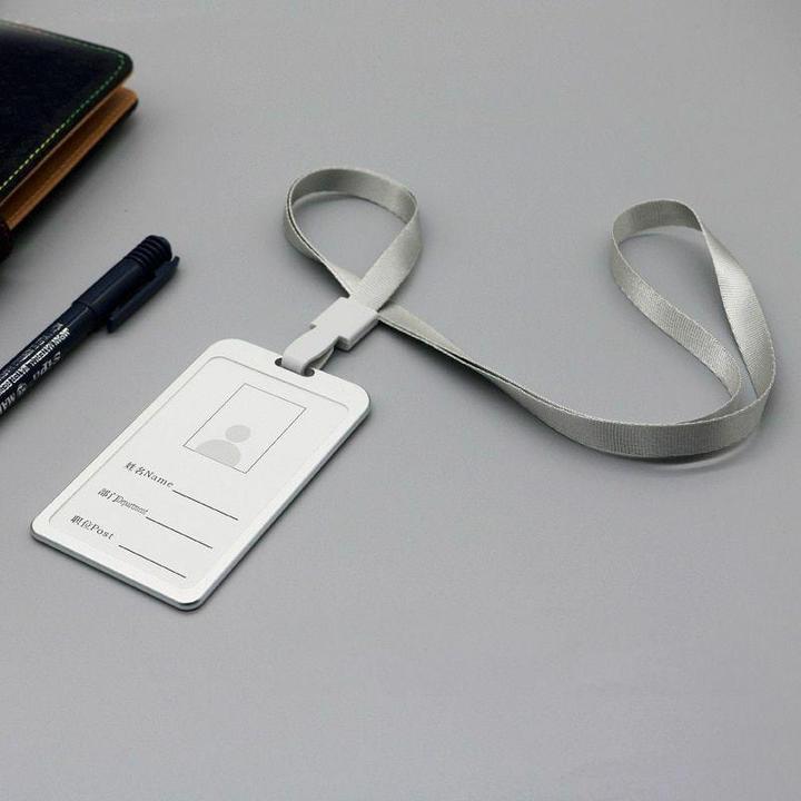 Actual product image JTI Card holder with strap, silver