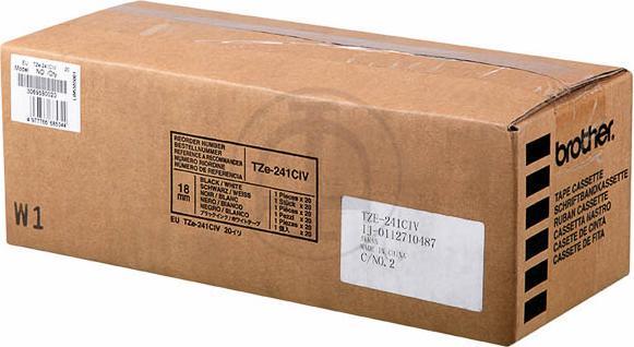 Produktbild Brother TZe-241CIV (1.80 cm, Schwarz, Weiss)