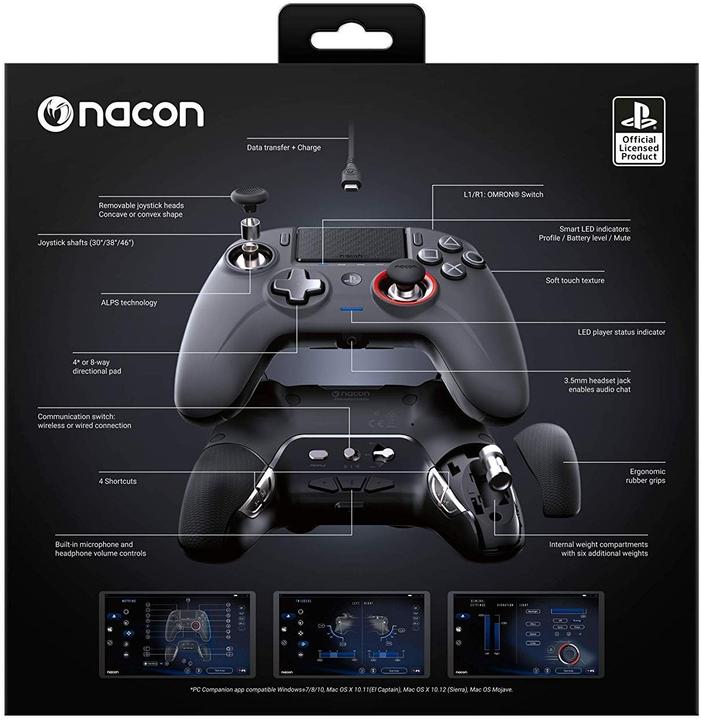 Immagine prodotto Nacon Gaming Revolution Unlimited Pro Controller - Nero (PS4)