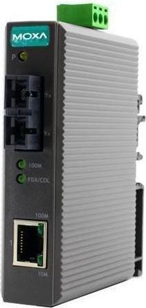 Immagine prodotto Moxa IMC-21-S-SC - Convertitore multimediale industriale da 10100BaseT(X) a 100BaseFX, monomodale