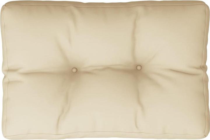 Produktbild VidaXL Palettenkissen Palettenpolster Palettensofa Rückenkissen Beige Stoff (60 x 40 x 12 cm)