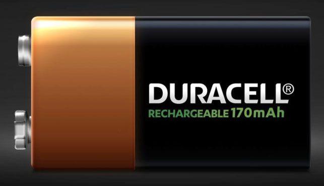Actual product image Duracell Recharge Ultra (1 pcs., 9V Block, 170 mAh)