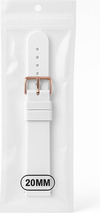 Immagine prodotto Marka Niezdefiniowana Cinturino in silicone per Huawei Watch GT2 / GT3 42mm - Bianco (Silicone)