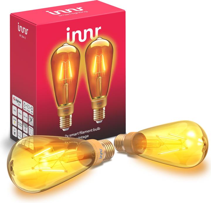 Produktbild Innr Smart Bulb filament vintage (E27, 4.20 W, 390 lm, 2 x, F)