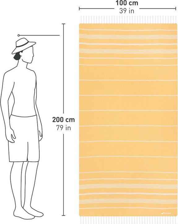 Fit-Flip Drap de hammam Coton recyclé (100 x 200 cm)
