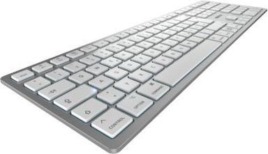 Immagine prodotto CHERRY KW 9100 Slim per Mac tastiera wireless layout US bianco-argento (Ing. Int., Senza fili)