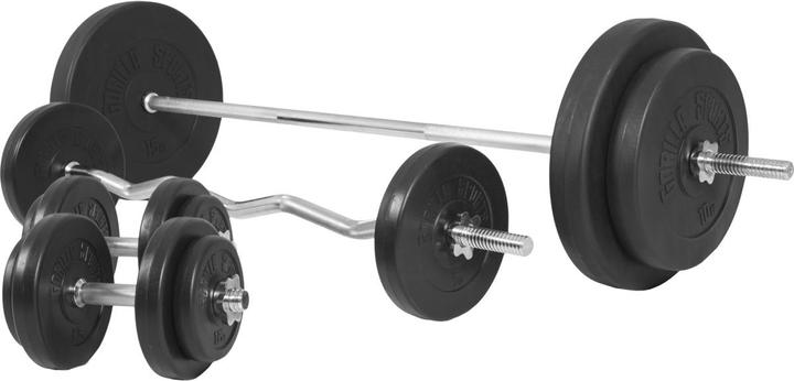 Actual product image Gorilla Sports Barbell set (4 x 1.25 kg, 4 x 2.5 kg, 2 x 5 kg, 2 x 10 kg, 2 x 15 kg)