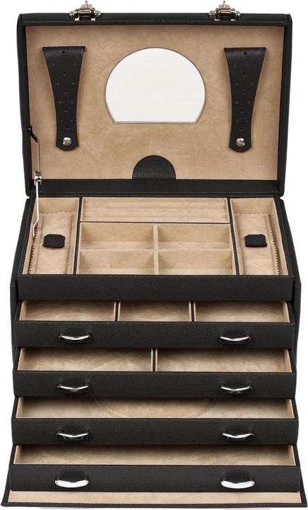 Produktbild Windrose Beluga Schmuckkasten Leder 26.5 cm