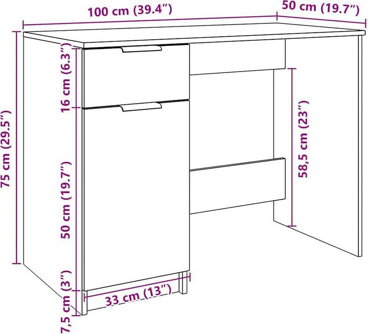 Image du produit VidaXL Adonis (100 x 50 x 75 cm)