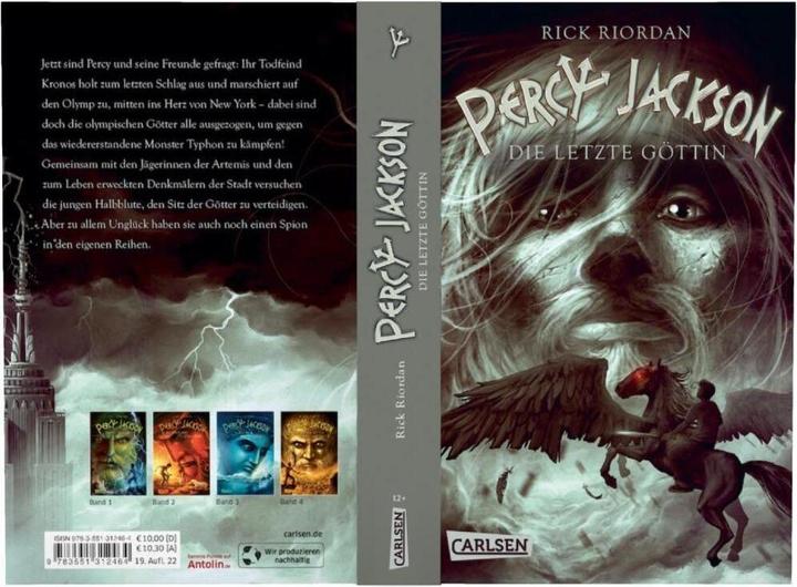 Produktbild Percy Jackson, Band 5: Die letzte Göttin (Deutsch, Rick Riordan, 2013)