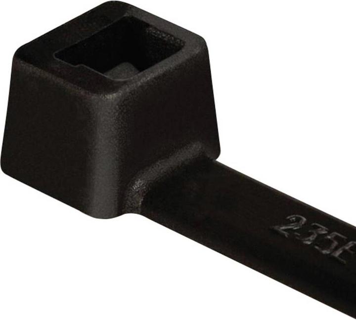 Actual product image HellermannTyton Cable tie black 204x4,7mm (Plastic cable ties, 210 mm, 100 pcs.)