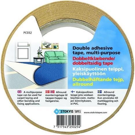 Produktbild Stokvis Tapes Taeppetape med label 50MMX25M (50 mm)