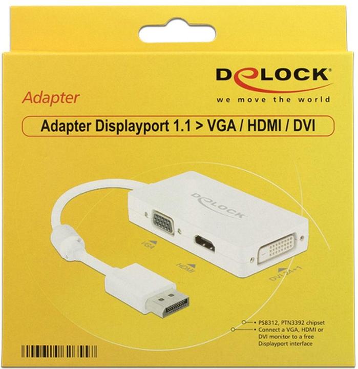 Image du produit Delock DP à (VGA, HDMI, DVI, 16 cm)