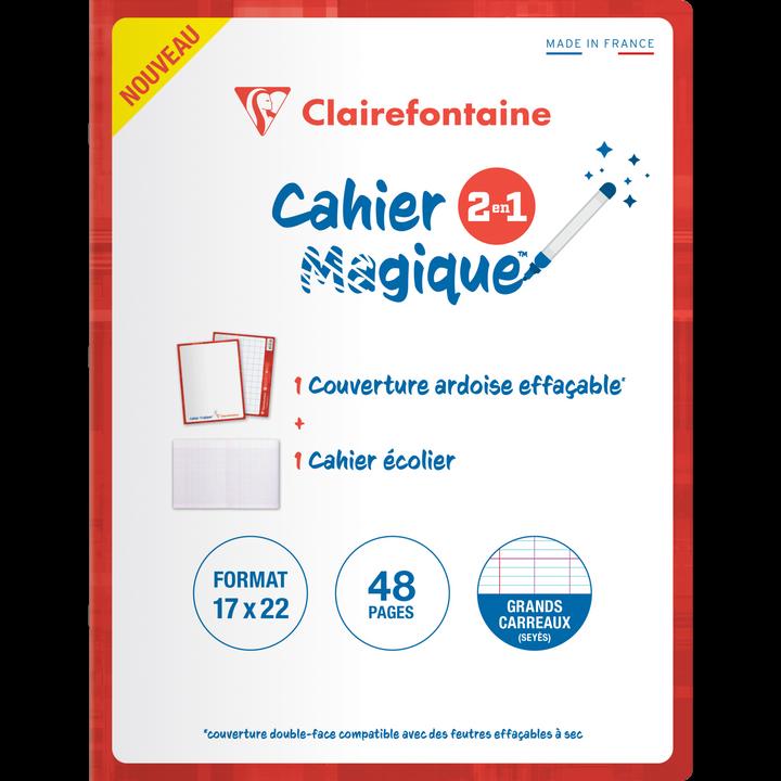 Actual product image Clairefontaine Cahier Magique (17 x 22 cm, Checked, Hardcover)