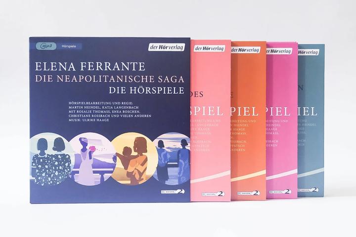 Produktbild Die Neapolitanische Saga (Elena Ferrante, Enea Boschen, Martin Heindel, Rosalie Thomass, Christiane Rossbach, Ulrike Haage, Katja Langenbach, Hanna Scheibe, Deutsch)