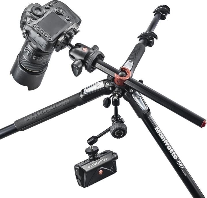 Produktbild Manfrotto 190 ALU 4 SEC KIT Kugelkopf (Metall)