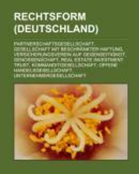 Produktbild Rechtsform (Deutschland) (Deutsch, Quelle: Wikipedia, 2011)