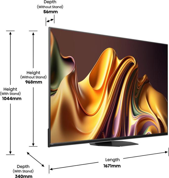 Immagine prodotto Hisense TV 75U8NQ (75", U8NQ, Mini-LED, UHD, 2024)