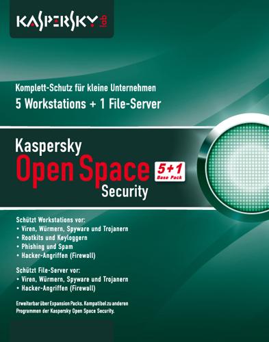 Actual product image Kaspersky Open Space Security, Base Box, 1 FileServer + 5 WS