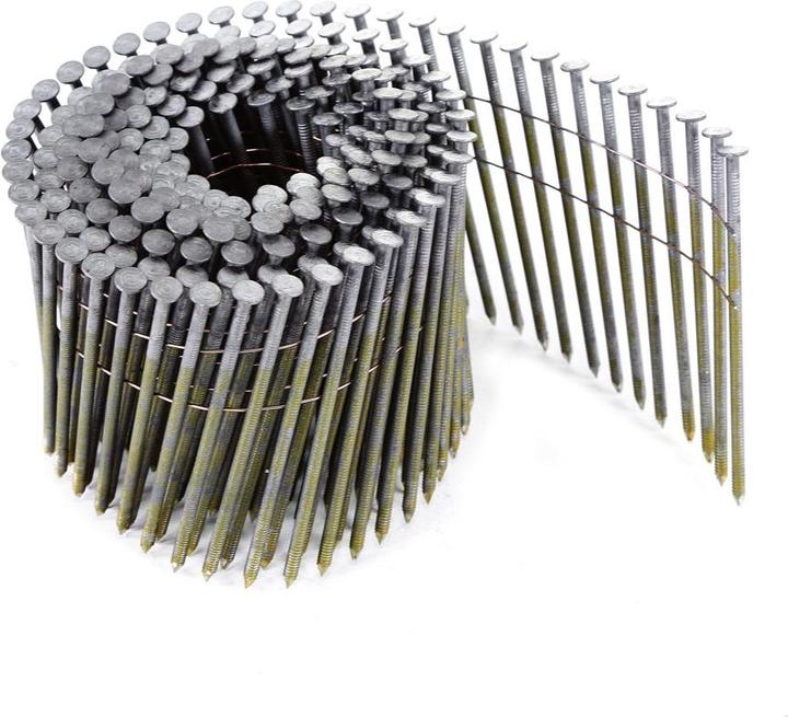 Actual product image Prebena Coil nails bright with ring shank wire magazine90 mm