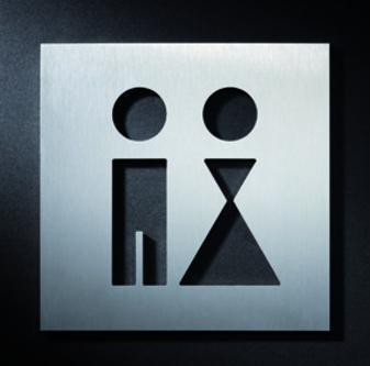 Produktbild Phos Hinweisschilder - Garderobe Herrren