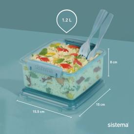 Actual product image Sistema Lunchbox plus knife & fork 1.2 l 1 piece