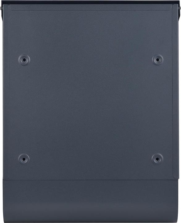 Produktbild Wiltec Briefkasten V38 Anthrazit Edelstahl 305x105x385mm pulverbeschichtet Wand