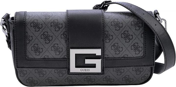 Productafbeelding Guess Brightside, Polyurethane, Textile Bag, 4G Logo, Coal, For Women