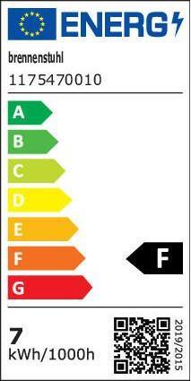 Energie-Label Brennenstuhl LED Werkstattleuchte WL 550 (570 lm)