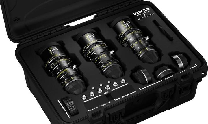 Actual product image Dzofilm Catta Ace Zoom 3-Lens Kit 18-35/35-80/70-135 T2.9 Black (L-Mount, C-mount, full size)