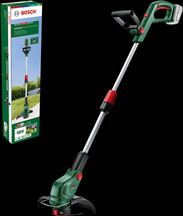 Produktbild Bosch Home & Garden Akku-Rasentrimmer UniversalGrassCut 18V-26-500 Solo (Trimmfaden)