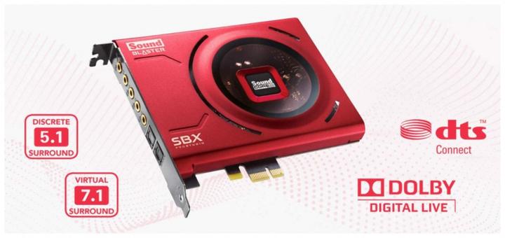 Actual product image Creative Sound Blaster Z SE - Sound card - 24-bit (PCI-E x1)