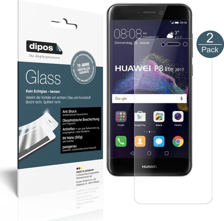 Actual product image Dipos Screen Protector Anti-Shock (1 Piece, Huawei P8 Lite (2017))